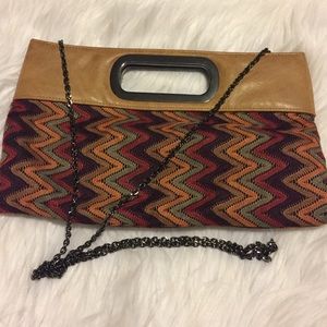 Multicolored Evening Clutch Shoulder Bag